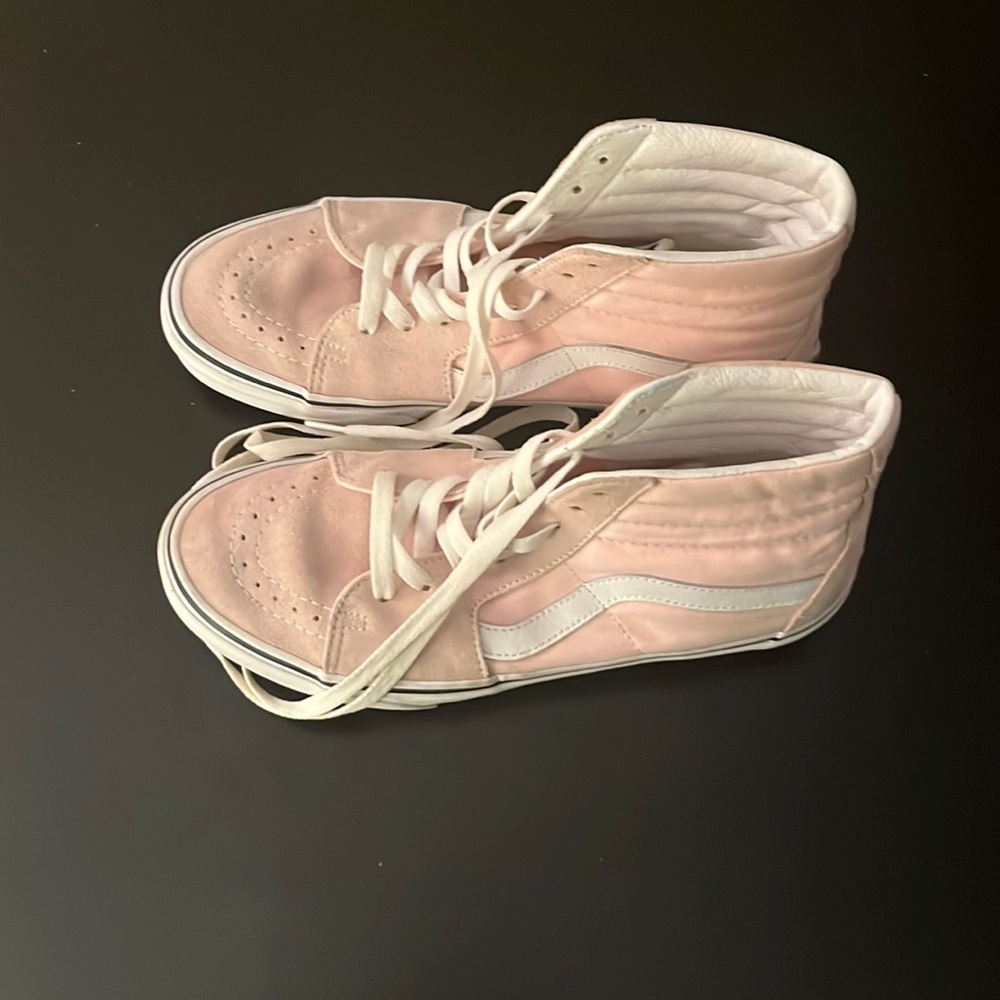Used Women Vans Pink Sneakers Size 10